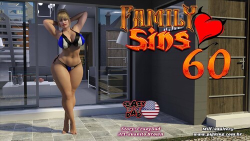 CrazyDad3D - Family Sins 60 3D Porn Comic
